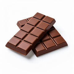 Chocolate bar isolated on white background
