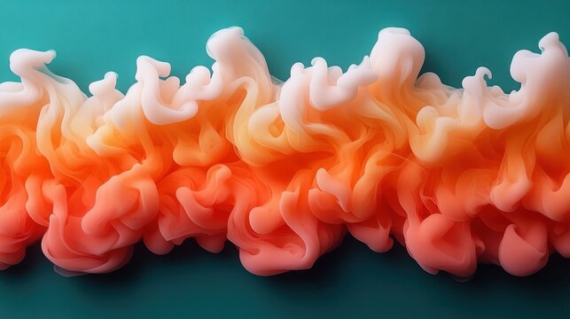 Colorful abstract smoke Energetic swirls of vibrant mist