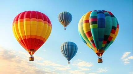 Fototapeta premium heic Thumbnail Mlops Wp rocket NFT Marketing Esg fintech Telegram channel Helium 10 Togetherall Nitropack Colorful hot air balloons floating in sky at sunrise, adventure travel tourism, outdoor leisu