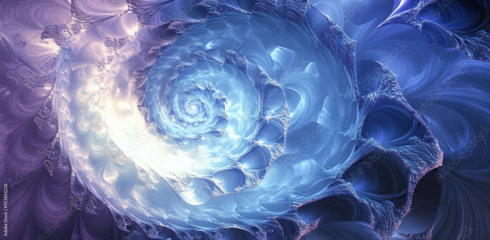 Poster a captivating spiral light design radiates with bright colors, creating a stunning background. the i