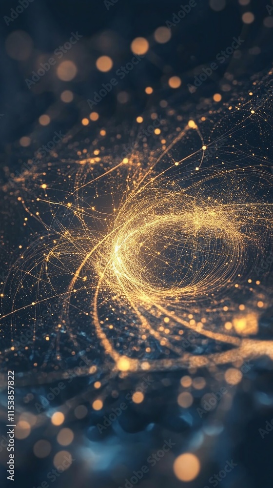 Aufkleber surreal representation of solar particles forming intricate light patterns in earth's atmosphere