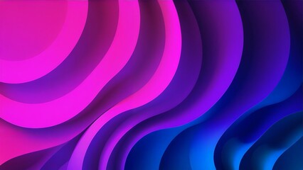 Obraz premium Blue And Violet Flowing Gradient Texture Featuring Wavy Layers