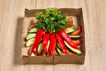 Fresh Garden Vegetable Platter for Sharing
