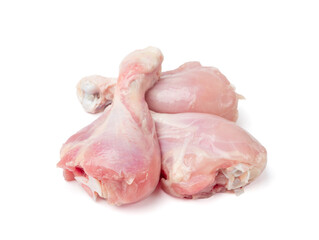 Raw Chicken Drumsticks Isolated, Uncooked Poultry Legs, Fresh Hen Meat, Fresh Chicken Drumstick