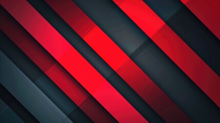 Obraz premium Abstract design featuring red and dark diagonal stripes creating a modern visual effect.