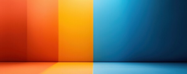 Obraz premium Vibrant color contrast display studio artistic photography minimalist setting close-up view visual harmony