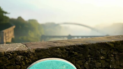 Transformation from inspiration sign to scenic bridge view