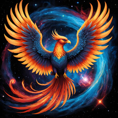 Stardust Phoenix Ascending: A Cosmic Rebirth
