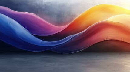 Chromie squiggle Ai nft Squarespace designer Audiophile Style Phygital Maximalist art colorshot arrtx Dezgo Tunetank Abstract colorful waves with smooth gradients flowing dynamically, modern digital 