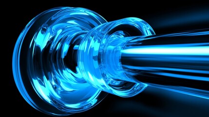 High Contrast Data Flow Concept with Clean Background