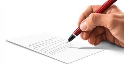 Hand draw to do list on white paper