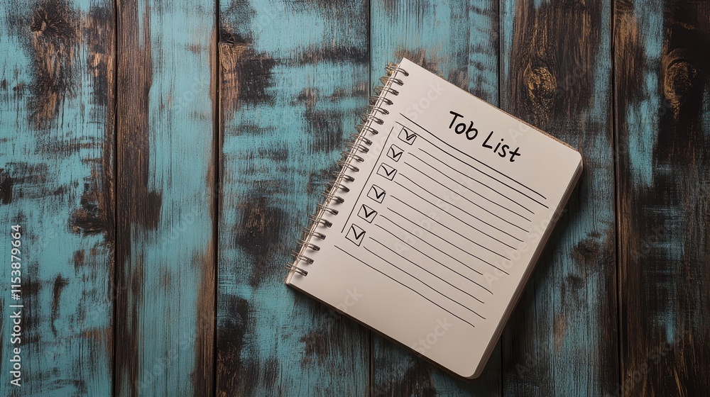 Poster an open notebook with a 
