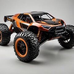 Remote car on white background