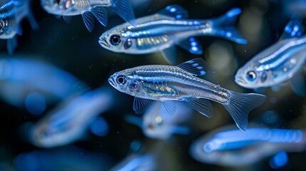 Zebrafish Community in Motion: Stripes on Display