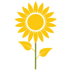 Vector graphic illustrating the sunflower trademark along with the icon.