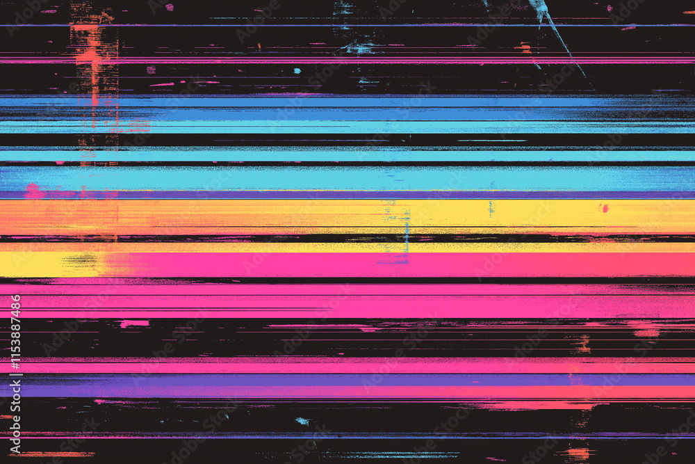 Poster seamless retro scanlines or tv signal static noise overlay pattern television screen or video game p