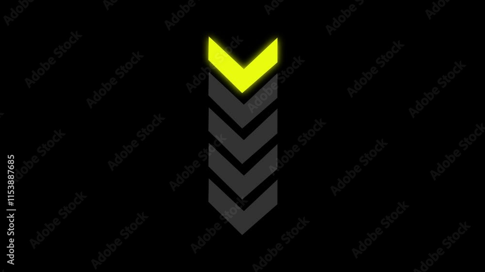 Poster arrow loop animation for up and down loading concept.