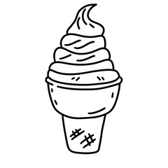 Ice Cream food drawings  illustration