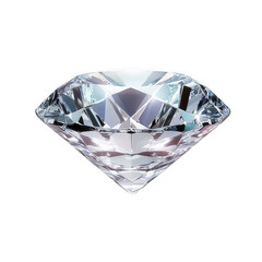 Diamond Symbolizing Wealth and Opulence, Isolated, On Transparent Background