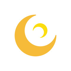 Obraz premium Moon Logo Template Icon