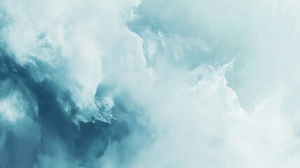 Calming Abstract Blue Waves Flowing Softly