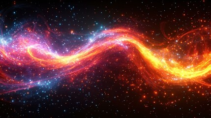 Obraz premium Colorful abstract smoke Mesmerizing patterns in vibrant mist