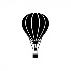 hot air balloon illustration on white background