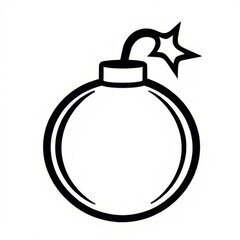 Obraz premium Bomb icon isolated illustration
