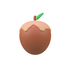 Hazelnut isolated 3d render icon illustration