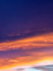 Obraz premium wallpaper background blue orange sunset