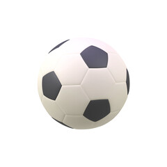 Fototapeta premium Soccer ball isolated 3d render icon illustration