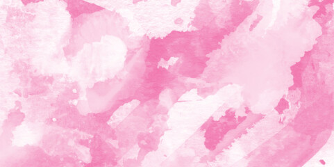 pastel hand painted watercolor of pink texture, Abstract grainy fantasy smooth light pink watercolor paper texture with clouds, Grunge pink background, Stain artistic hand painted texture of pink.