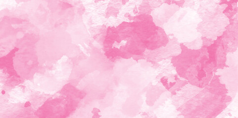 pastel hand painted watercolor of pink texture, Abstract grainy fantasy smooth light pink watercolor paper texture with clouds, Grunge pink background, Stain artistic hand painted texture of pink.