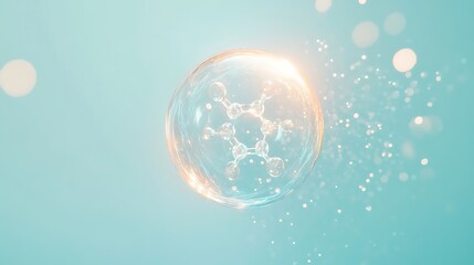 Skincare innovation discover molecules enhancing beauty in a scientific environment