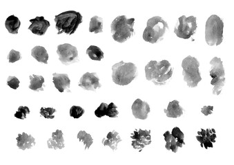 手書きの水彩素材コレクション　