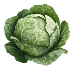 Obraz premium Realistic style cabbage