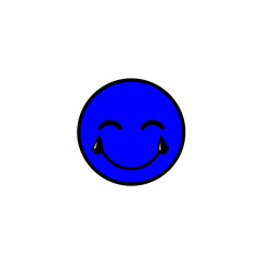 Illustration of smiling emoji face
