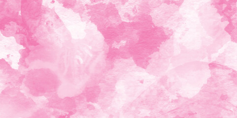 pastel hand painted watercolor of pink texture, Abstract grainy fantasy smooth light pink watercolor paper texture with clouds, Grunge pink background, Stain artistic hand painted texture of pink.