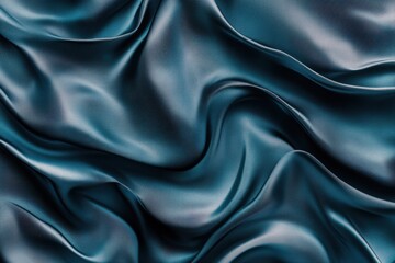 Obraz premium Teal Silk Drape Texture