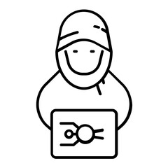 cyber attack icon