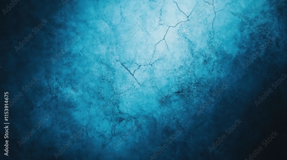 Poster a serene blue abstract background featuring textured patterns and subtle cracks, perfect for digital