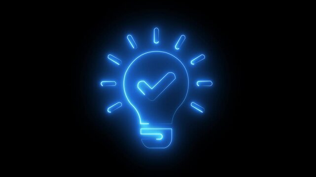 Neon Sparks Illuminating Innovation with Creativity
The Gear of Ideas Turning Bright Concepts into Reality  cyan color animation 
