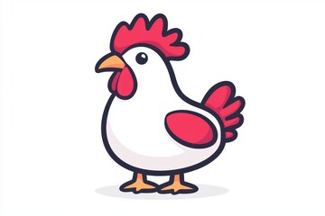 minimalist chicken logo, contemporary minimalist chicken logo, perfect for businesses seeking a modern touch