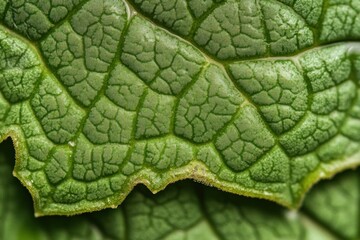 Close-Up of Water Droplets on Leaf Texture