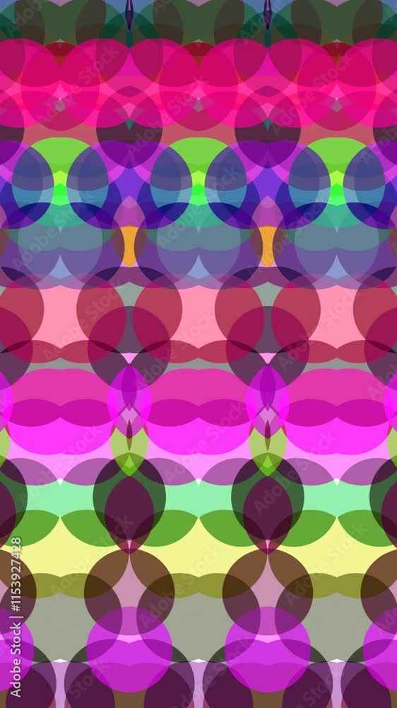 Poster colorful pattern animation with colors variation