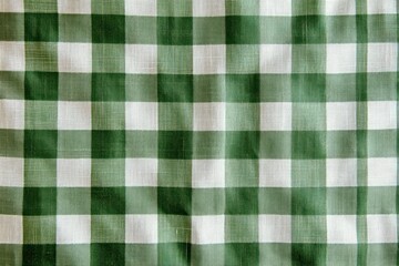 Vibrant Green Checkered Fabric Pattern for Design Projects