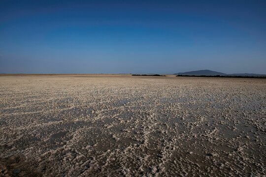 Assale salt lake in the Ethiopian Danakil depression at the Afar region