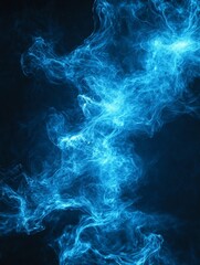 Obraz premium Abstract Blue Smoke Swirls