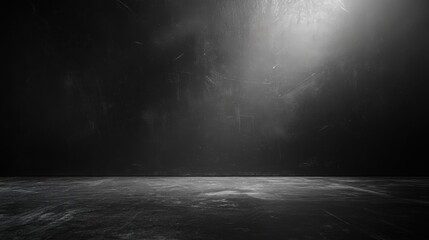 Superficie oscura con iluminación tenue fondo negro