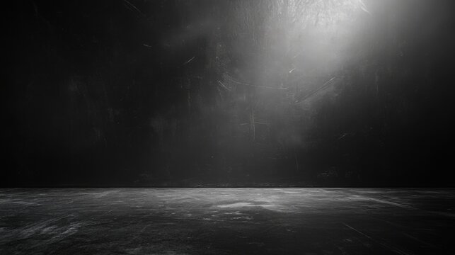 Superficie oscura con iluminaci&oacute;n tenue fondo negro